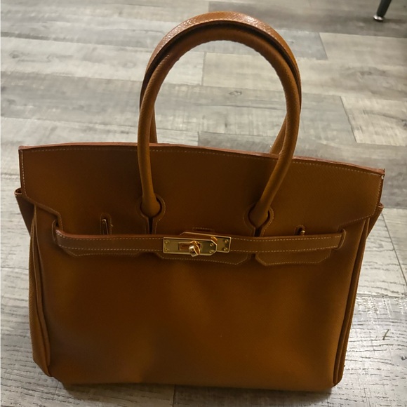 Brown Leather Tote Bag - Picture 2 of 5